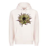 Pale Pink sun   fill purple sunflower Premium Hoodie - LillyAllenDesigns