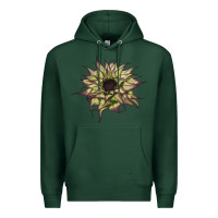 Sports Green sun   fill purple sunflower Premium Hoodie - LillyAllenDesigns