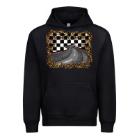 Black leopard racing  background Urban Hoodie - RanaPortraitStore