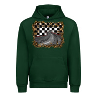 Forest Green leopard racing  background Urban Hoodie - RanaPortraitStore