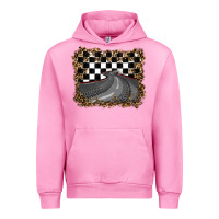 Fuchsia Pink leopard racing  background Urban Hoodie - RanaPortraitStore