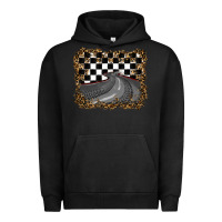 Pigment Black leopard racing  background Urban Hoodie - RanaPortraitStore