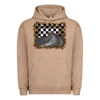 Pigment Burro leopard racing  background Urban Hoodie - RanaPortraitStore