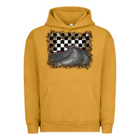 Pigment Peanut Butter leopard racing  background Urban Hoodie - RanaPortraitStore