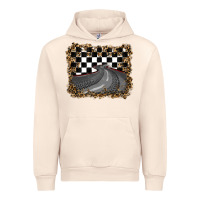 Sandshell leopard racing  background Urban Hoodie - RanaPortraitStore