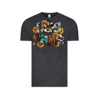Vintage Black Dog Mama Mother's Day Vintage Tee - FaDigitalArtStudio