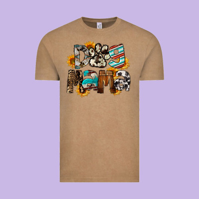 Dog Mama Mother's Day Vintage Tee Designed By Fadigitalartstudio