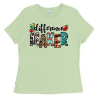 Matcha difference maker teacher Ladies Tee - OliviaCreatesArt