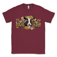 Burgundy Mom with cow Classic Tee - CowGirlArtShop