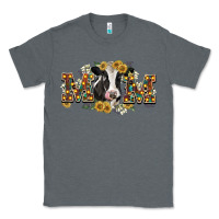 Charcoal Heather Mom with cow Classic Tee - CowGirlArtShop