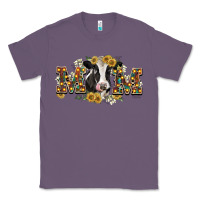 Lavender Mom with cow Classic Tee - CowGirlArtShop
