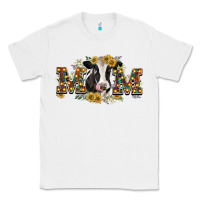 White Mom with cow Classic Tee - CowGirlArtShop