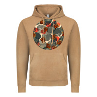 Vintage Camel african fabric pattern round earrings 5 Vintage Hoodie - BundleAndBundleShop