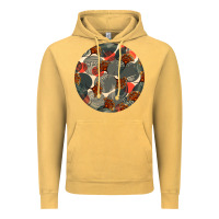 Vintage Mustard african fabric pattern round earrings 5 Vintage Hoodie - BundleAndBundleShop