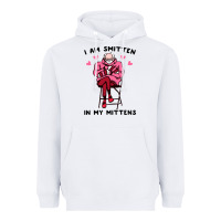 White funny i am smitten in my mittens bernie Heavyweight Hoodie - artisFamous