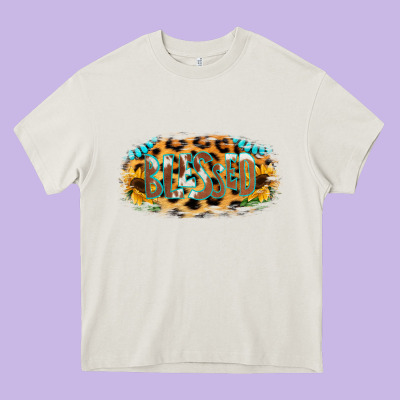 Blessed Sunflower Gemstone Heavy Core Tee Designed By Ranaportraitstore