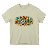 Mossy Blessed Sunflower Gemstone Heavy Core Tee - RanaPortraitStore