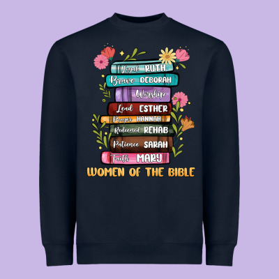 The Original Women Of The Bible Books Full Color Heavyweight Sweatshirt Designed By Jahusdesignshop