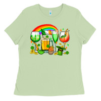 Matcha wine glasses st. patricks Ladies Tee - OliviaCreatesArt
