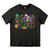 Asphalt airport agent mardi gras Heavy Core Tee - CowGirlArtShop