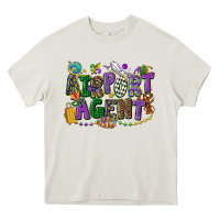 Airport Agent Mardi Gras Heavy Core Tee | Teevron