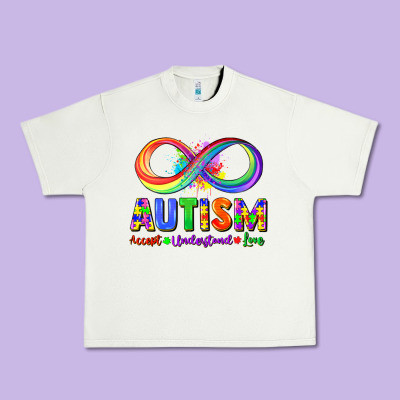 Autism Accept Understand Love Urban Heavy Tee Designed By Fadigitalartstudio