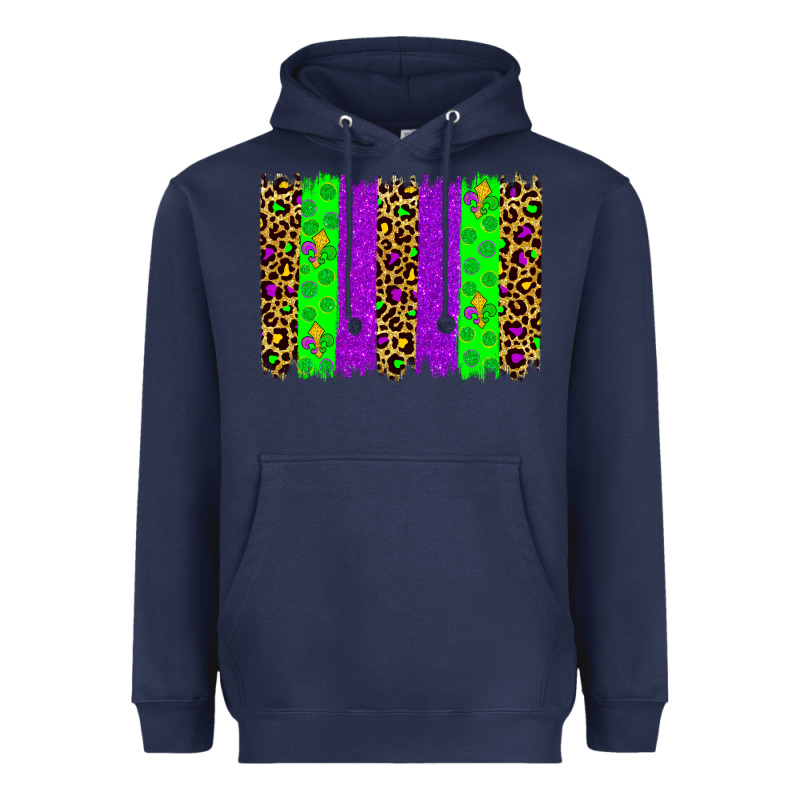 Mardi Gras Brush Stoke Heavyweight Hoodie by JahusDesignShop | Teevron
