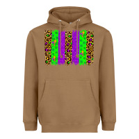 Toasted Coconut mardi gras brush stoke Heavyweight Hoodie - JahusDesignShop