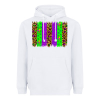 White mardi gras brush stoke Heavyweight Hoodie - JahusDesignShop