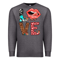 Charcoal Heather valentines love Premium Sweatshirt - JahusDesignShop