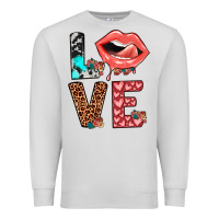 Dove Grey valentines love Premium Sweatshirt - JahusDesignShop