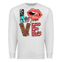 Oatmeal Heather valentines love Premium Sweatshirt - JahusDesignShop