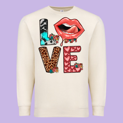 Valentines Love Premium Sweatshirt Designed By Jahusdesignshop