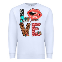 White valentines love Premium Sweatshirt - JahusDesignShop