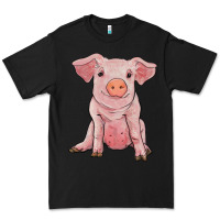 Black sitting pig Premium Tee - RanaPortraitStore
