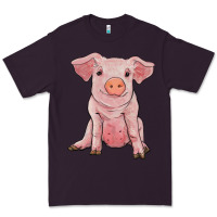 Plum sitting pig Premium Tee - RanaPortraitStore