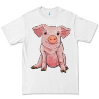 White sitting pig Premium Tee - RanaPortraitStore
