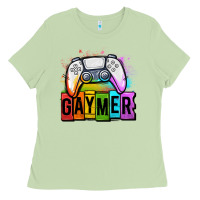 Matcha gaymer lgbtq gaming Ladies Tee - OliviaCreatesArt