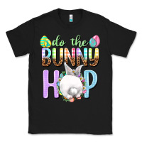 Black Do the bunny hop Easter Day Classic Tee - HowdyJamesFarm