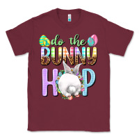 Burgundy Do the bunny hop Easter Day Classic Tee - HowdyJamesFarm