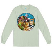 Matcha Christmas  farm animals Long Sleeve Tee - FaDigitalArtStudio