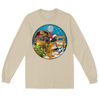 Mushroom Christmas  farm animals Long Sleeve Tee - FaDigitalArtStudio