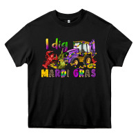 Black i dig mardi gras Heavy Core Tee - CowGirlArtShop
