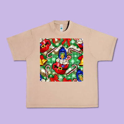 Christmas Coffee Cups Bell And Candy Cane With Leopard And Plaid Urban Heavy Tee Designed By Bundleandbundleshop