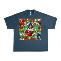 Midnight Navy christmas coffee cups bell and candy cane with leopard and plaid Urban Heavy Tee - BundleAndBundleShop