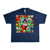 Navy christmas coffee cups bell and candy cane with leopard and plaid Urban Heavy Tee - BundleAndBundleShop