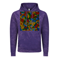 Cloud Purple african geometric seamless pattern Vintage Hoodie - BundleAndBundleShop