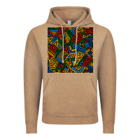 Vintage Coffee african geometric seamless pattern Vintage Hoodie - BundleAndBundleShop