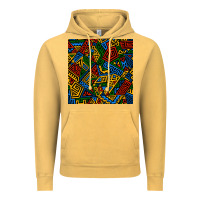 Vintage Mustard african geometric seamless pattern Vintage Hoodie - BundleAndBundleShop