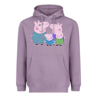 Lavender peppa pig family Heavyweight Hoodie - artisFamous